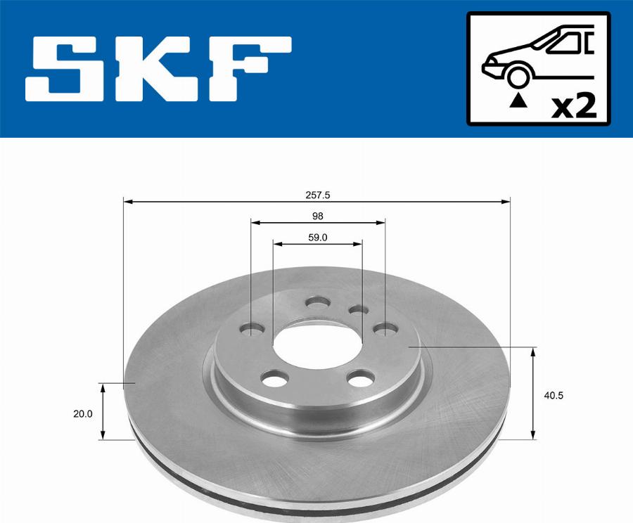 SKF VKBD 80420 V2 - Disque de frein cwaw.fr