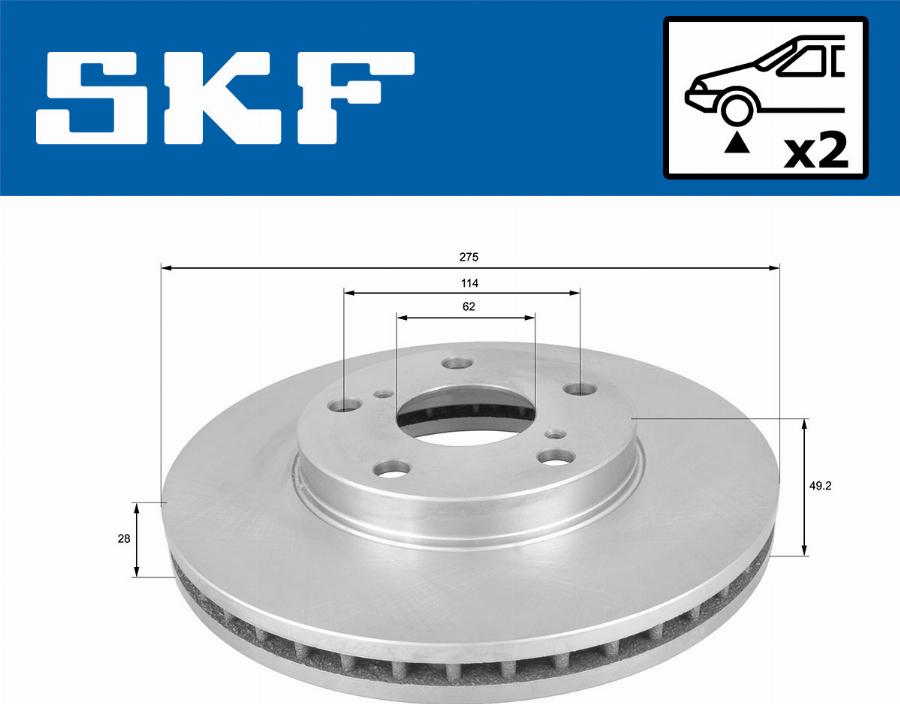 SKF VKBD 80479 V2 - Disque de frein cwaw.fr