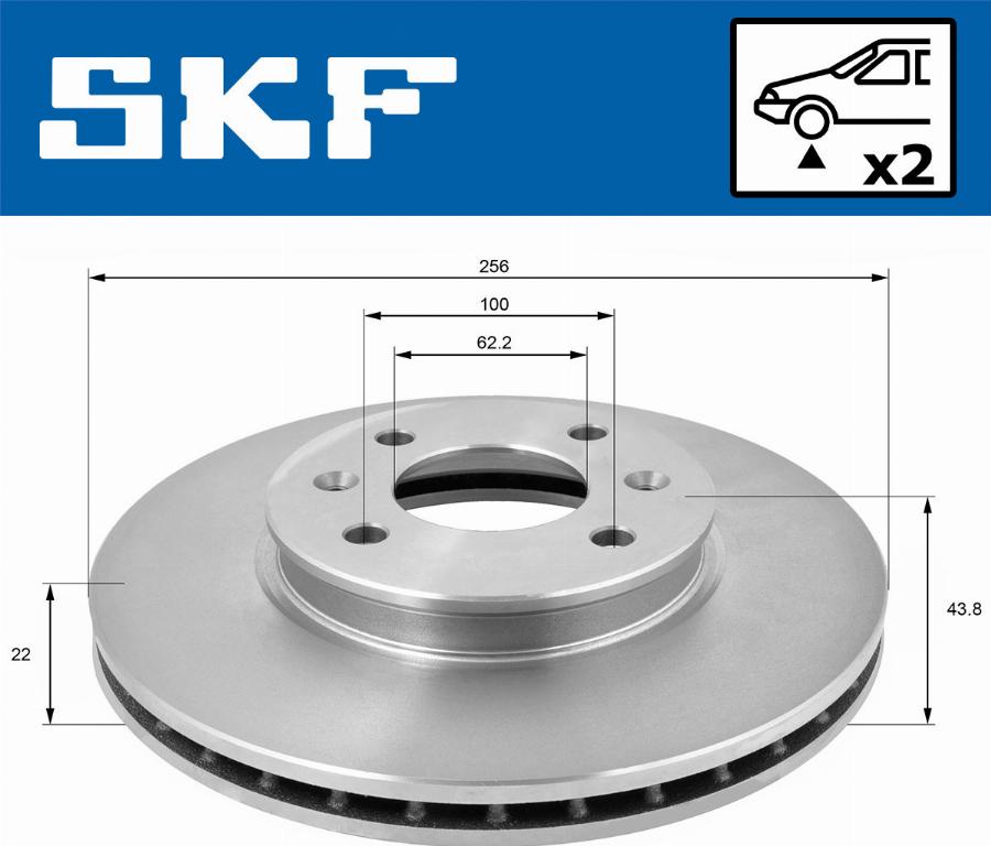 SKF VKBD 80472 V2 - Disque de frein cwaw.fr