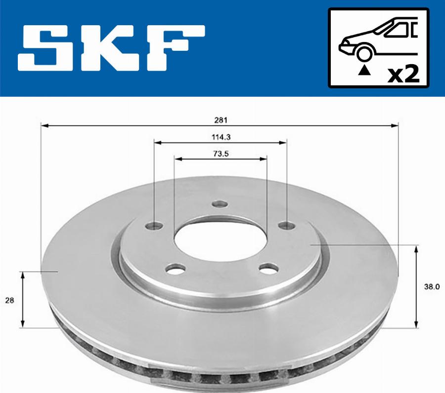 SKF VKBD 80594 V2 - Disque de frein cwaw.fr