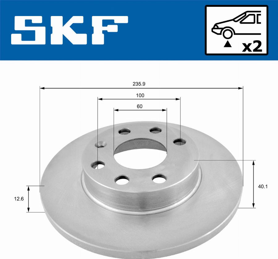 SKF VKBD 80590 S2 - Disque de frein cwaw.fr