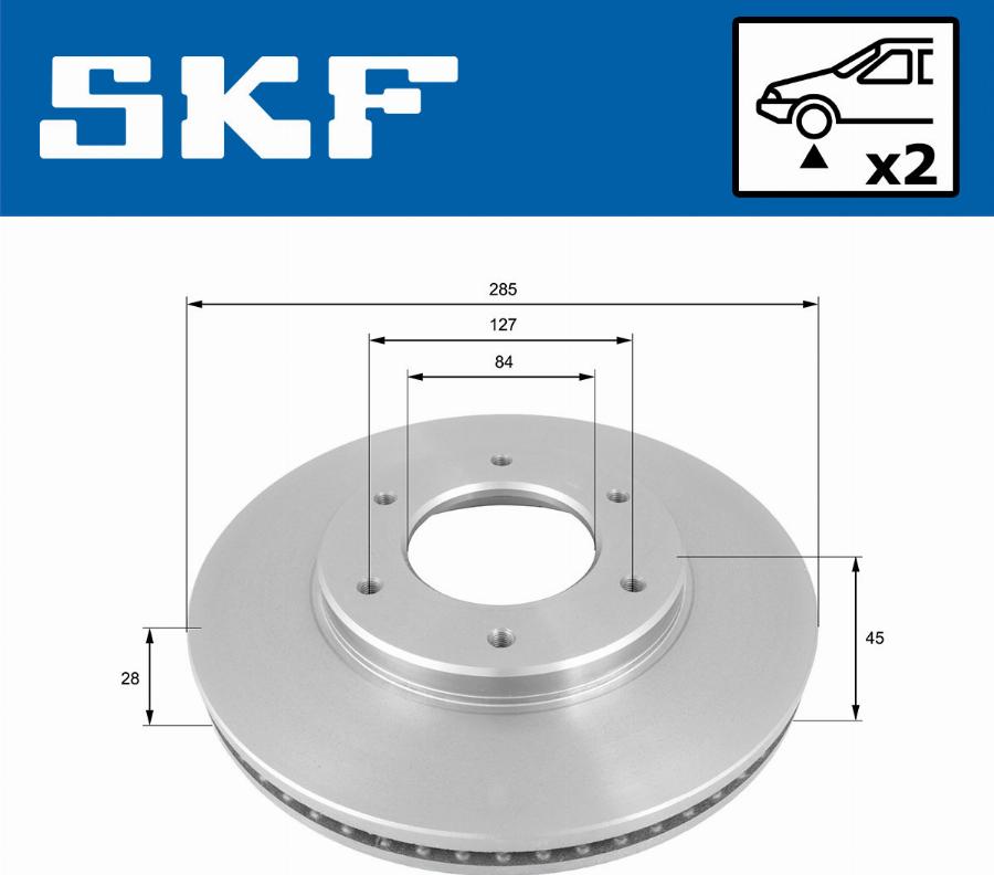 SKF VKBD 80591 V2 - Disque de frein cwaw.fr