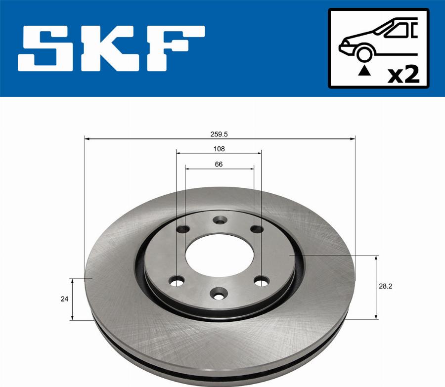 SKF VKBD 80544 V2 - Disque de frein cwaw.fr