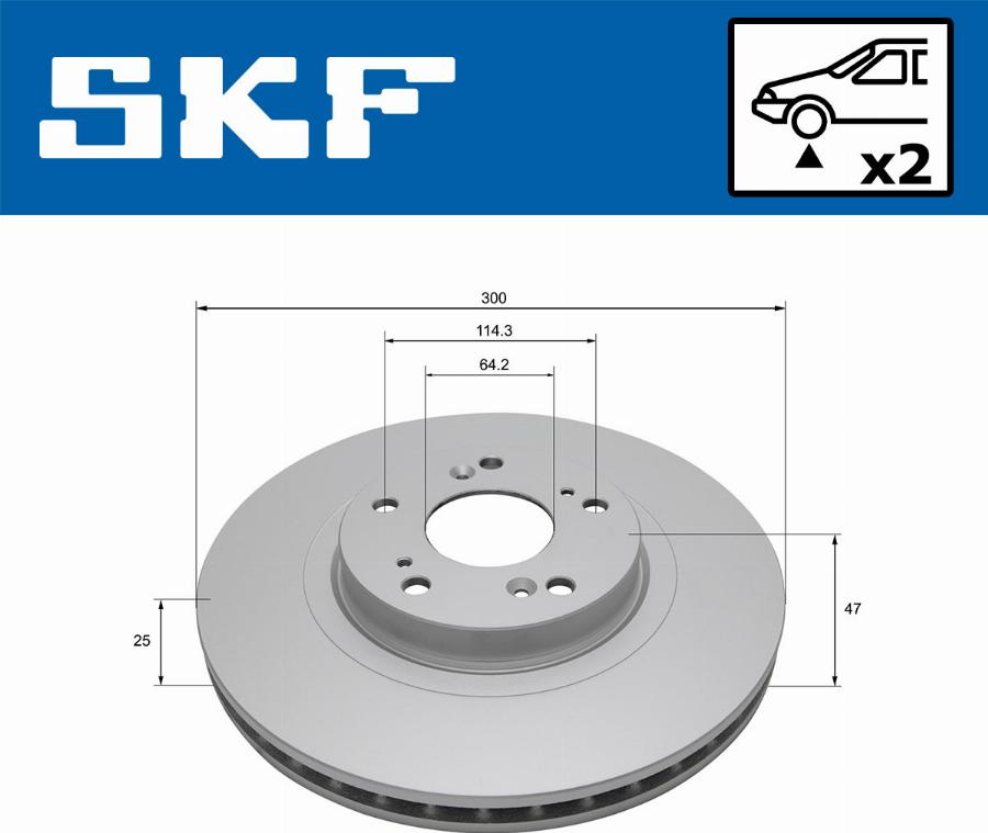 SKF VKBD 80541 V2 - Disque de frein cwaw.fr