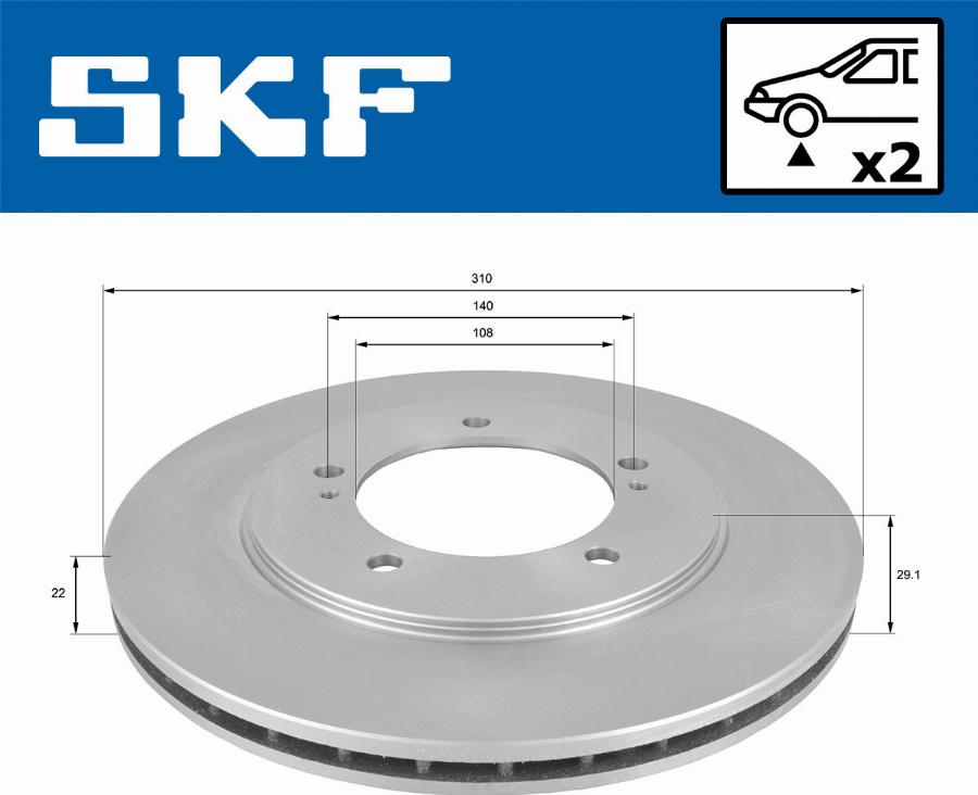 SKF VKBD 80569 V2 - Disque de frein cwaw.fr