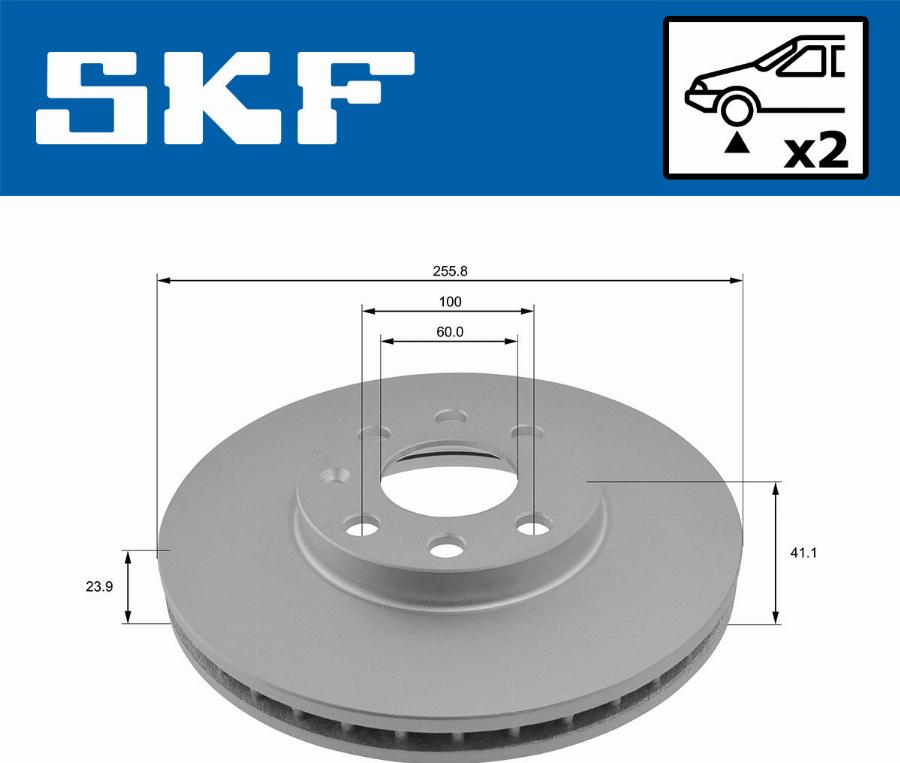 SKF VKBD 80511 V2 - Disque de frein cwaw.fr