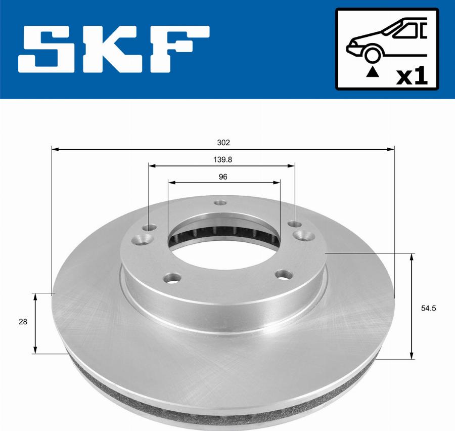 SKF VKBD 80586 V1 - Disque de frein cwaw.fr