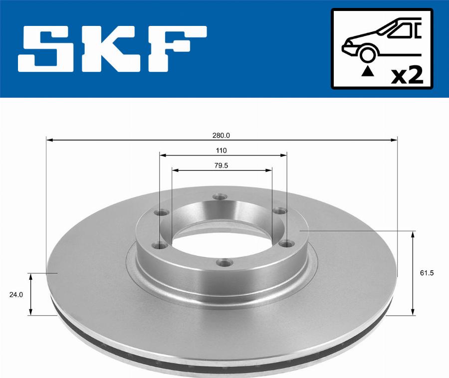 SKF VKBD 80534 V2 - Disque de frein cwaw.fr