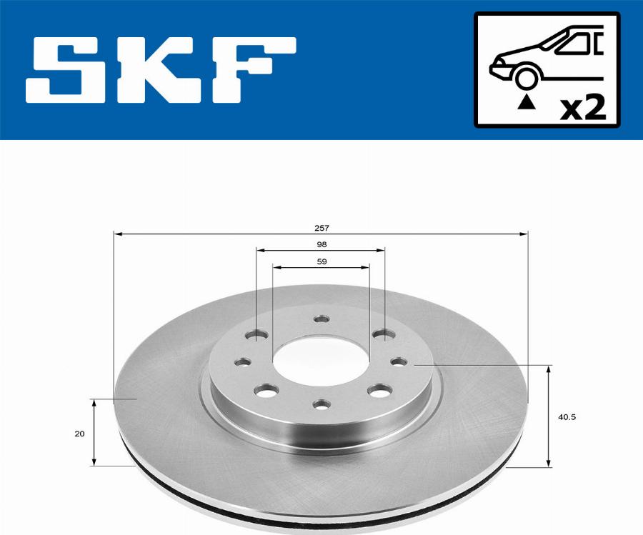 SKF VKBD 80524 V2 - Disque de frein cwaw.fr