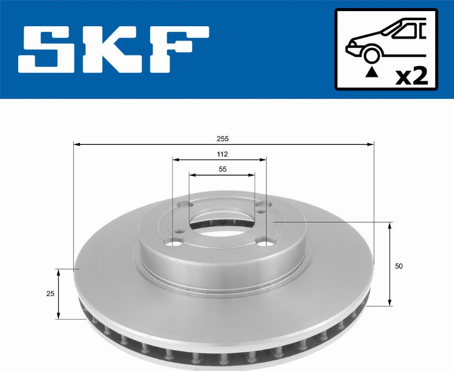 SKF VKBD 80574 V2 - Disque de frein cwaw.fr