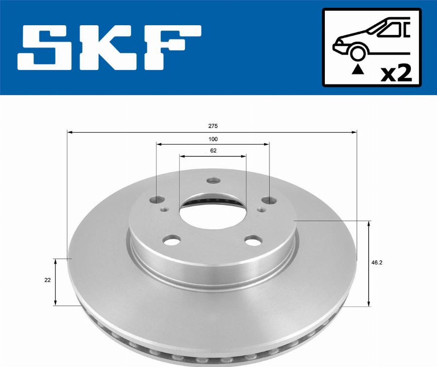 SKF VKBD 80694 V2 - Disque de frein cwaw.fr