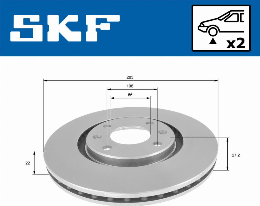 SKF VKBD 80650 V2 - Disque de frein cwaw.fr