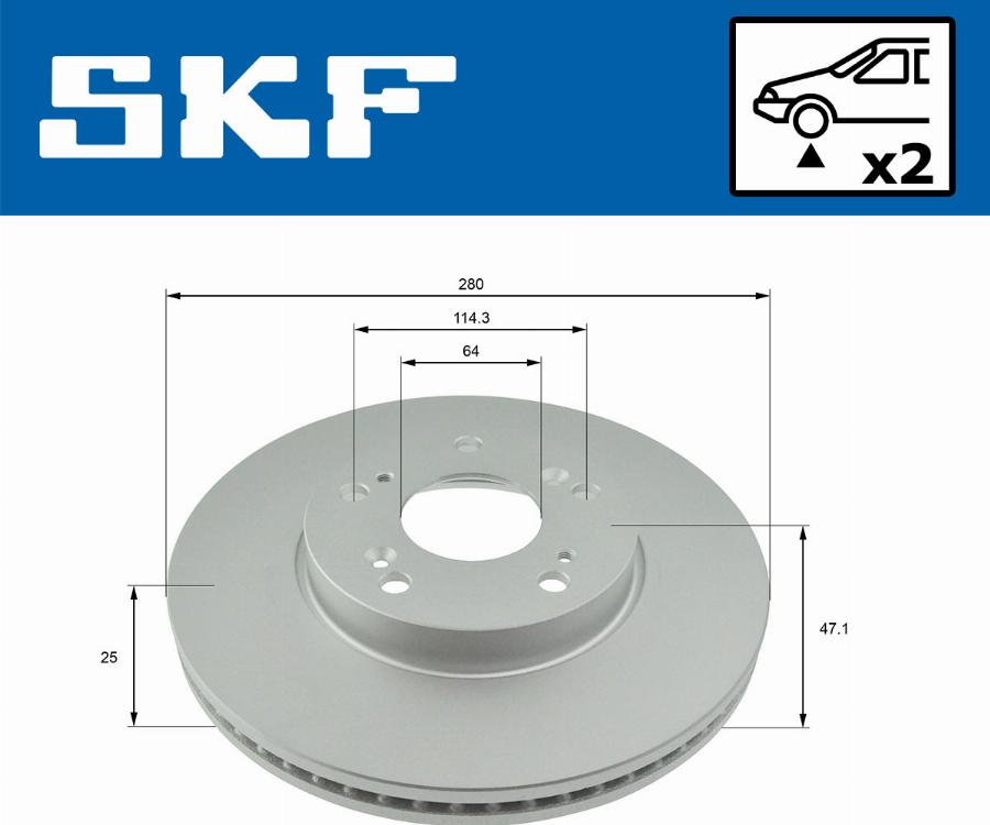 SKF VKBD 80616 V2 - Disque de frein cwaw.fr