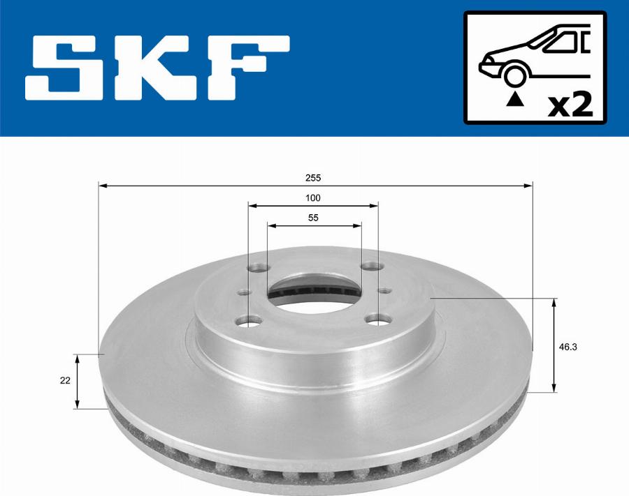 SKF VKBD 80617 V2 - Disque de frein cwaw.fr