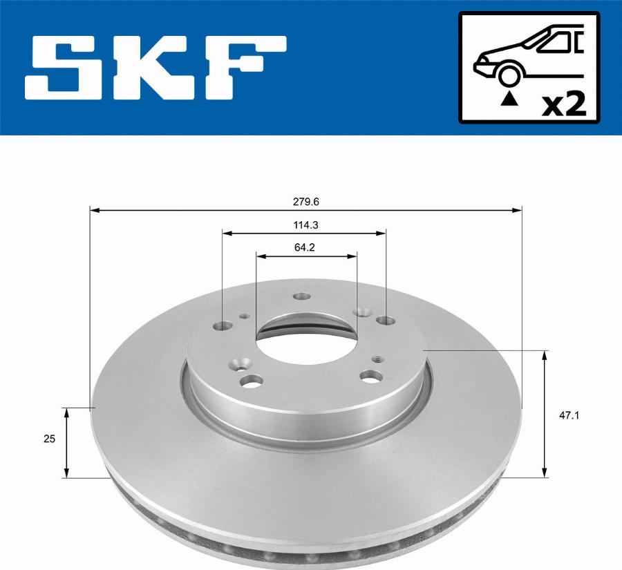 SKF VKBD 80689 V2 - Disque de frein cwaw.fr