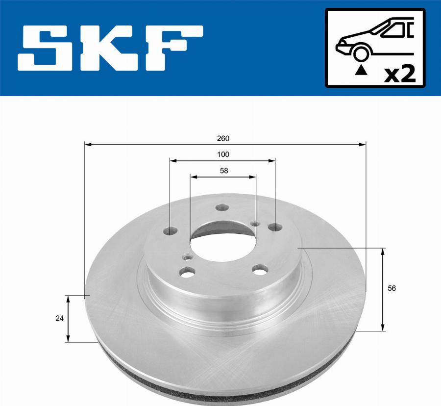 SKF VKBD 80636 V2 - Disque de frein cwaw.fr