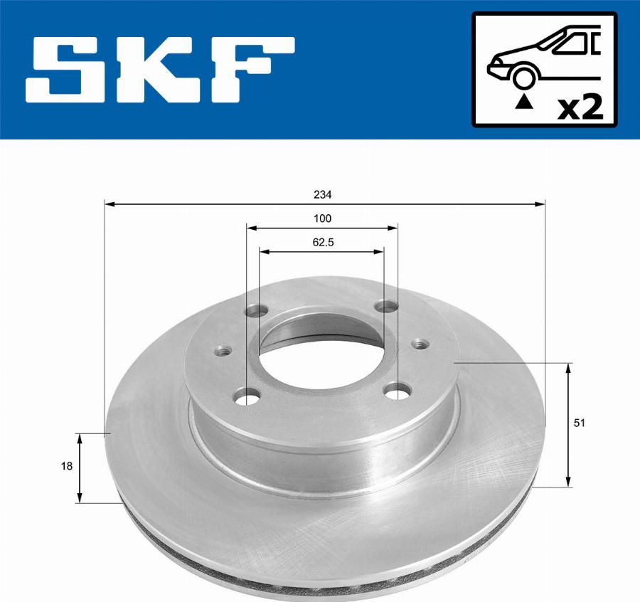 SKF VKBD 80622 V2 - Disque de frein cwaw.fr