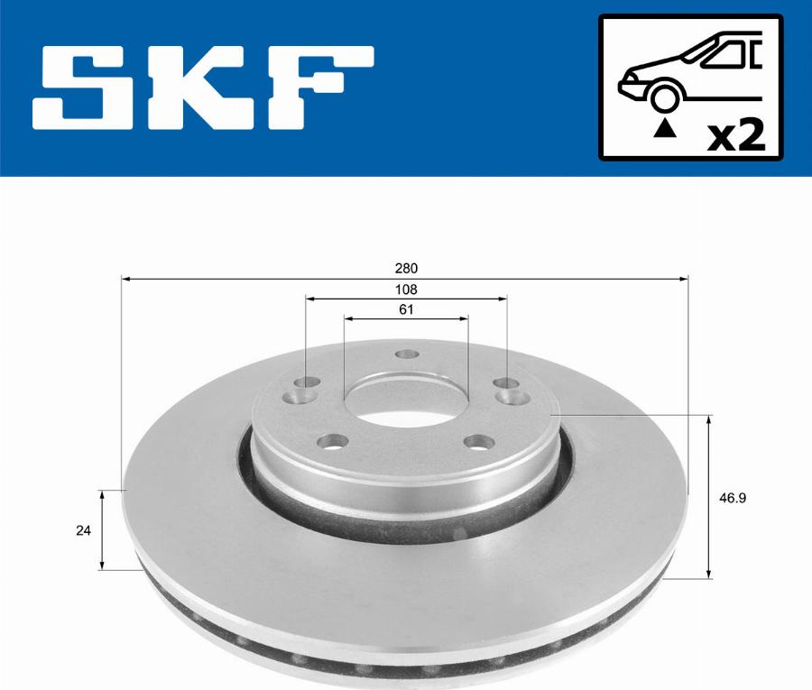 SKF VKBD 80679 V2 - Disque de frein cwaw.fr