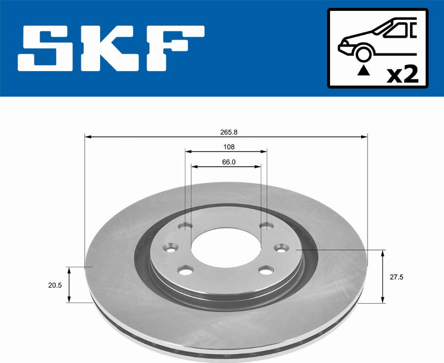 SKF VKBD 80094 V2 - Disque de frein cwaw.fr