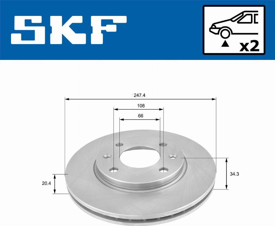 SKF VKBD 80092 V2 - Disque de frein cwaw.fr