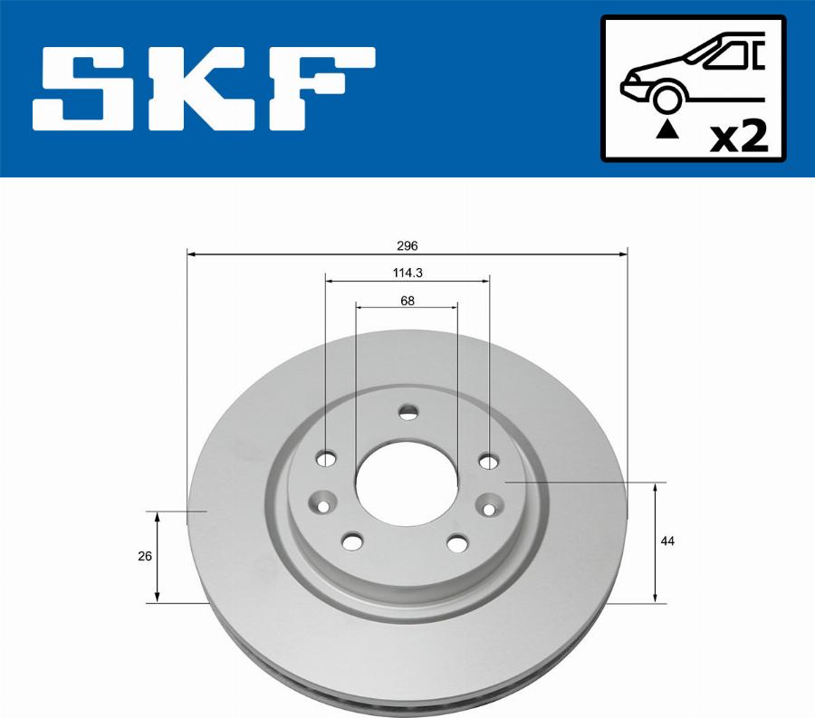 SKF VKBD 80047 V2 - Disque de frein cwaw.fr