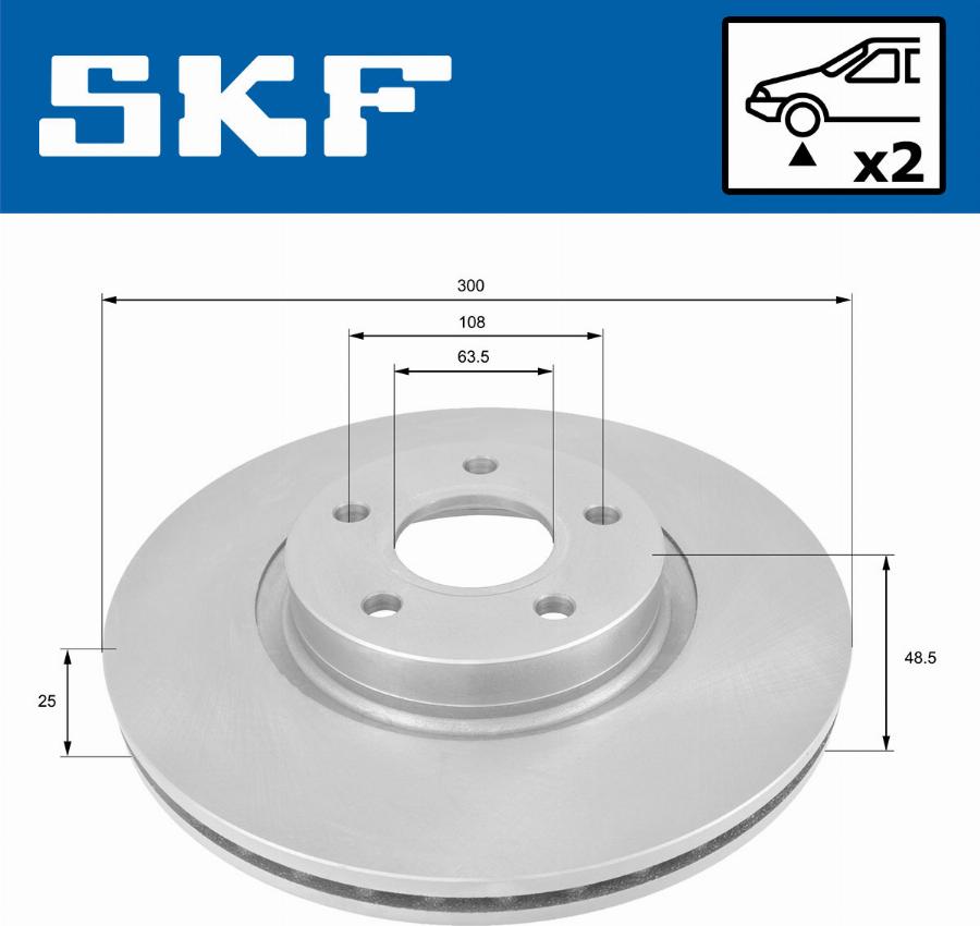 SKF VKBD 80053 V2 - Disque de frein cwaw.fr