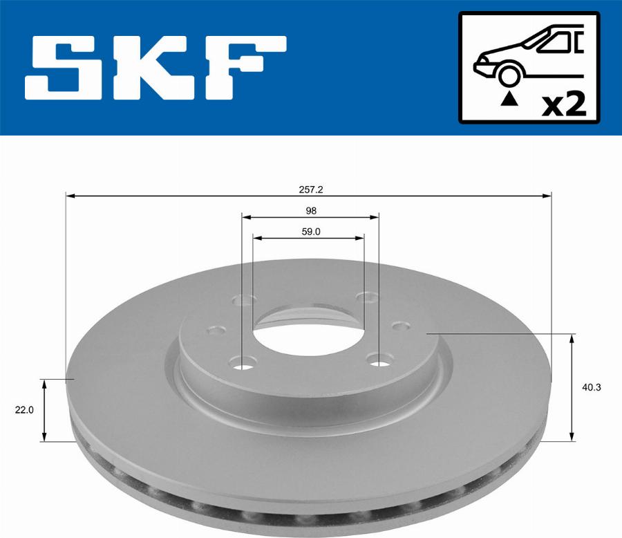 SKF VKBD 80064 V2 - Disque de frein cwaw.fr