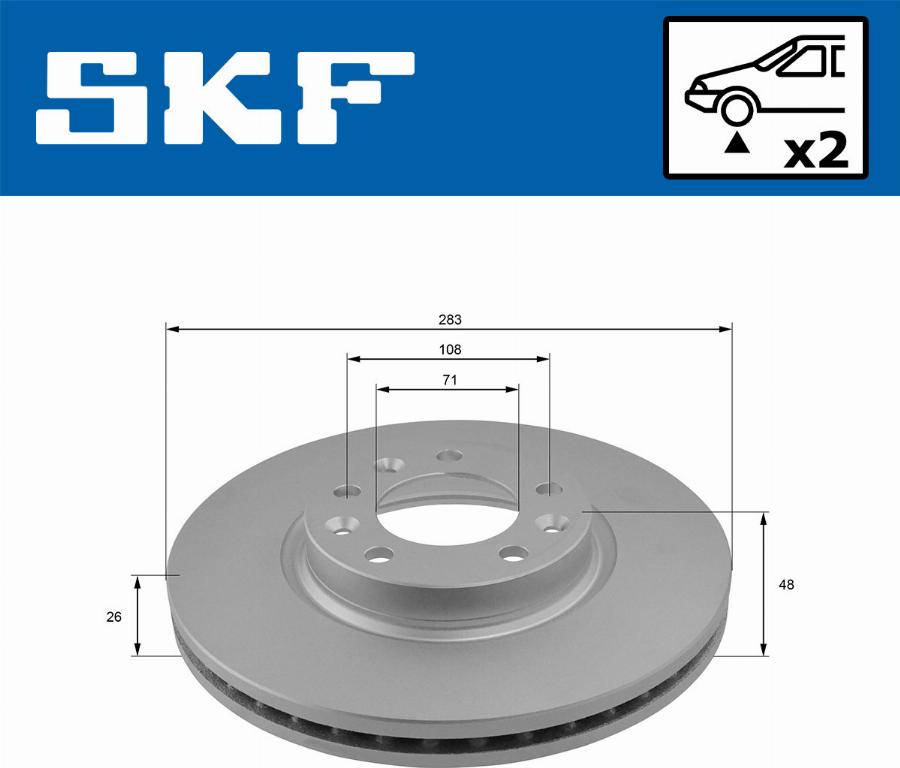 SKF VKBD 80061 V2 - Disque de frein cwaw.fr