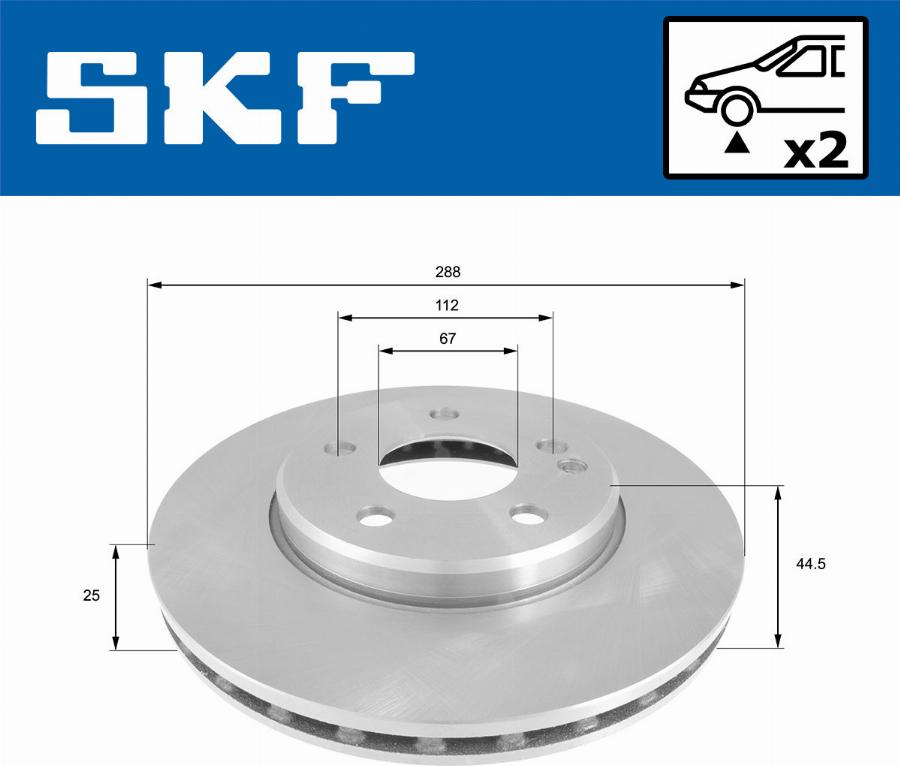 SKF VKBD 80062 V2 - Disque de frein cwaw.fr