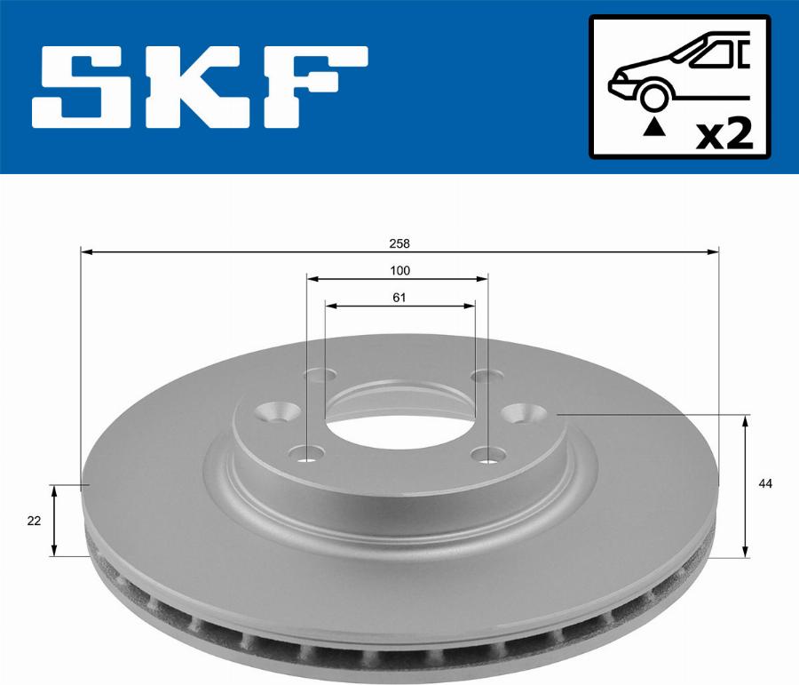 SKF VKBD 80009 V2 - Disque de frein cwaw.fr