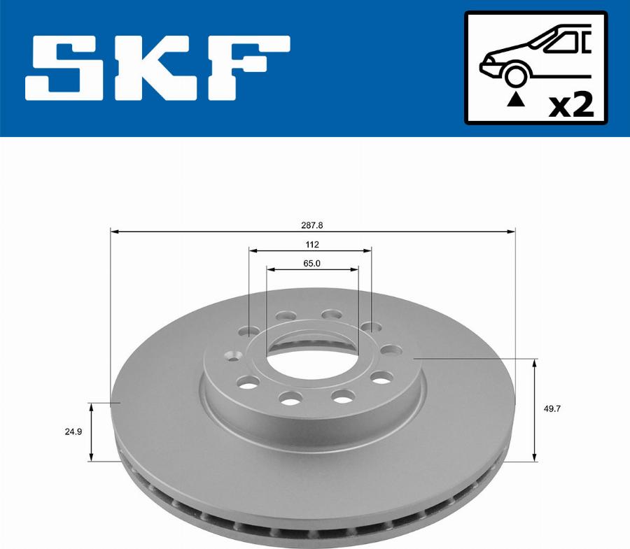 SKF VKBD 80005 V2 - Disque de frein cwaw.fr