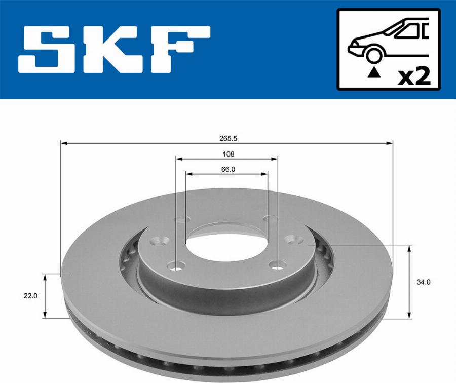 SKF VKBD 80001 V2 - Disque de frein cwaw.fr