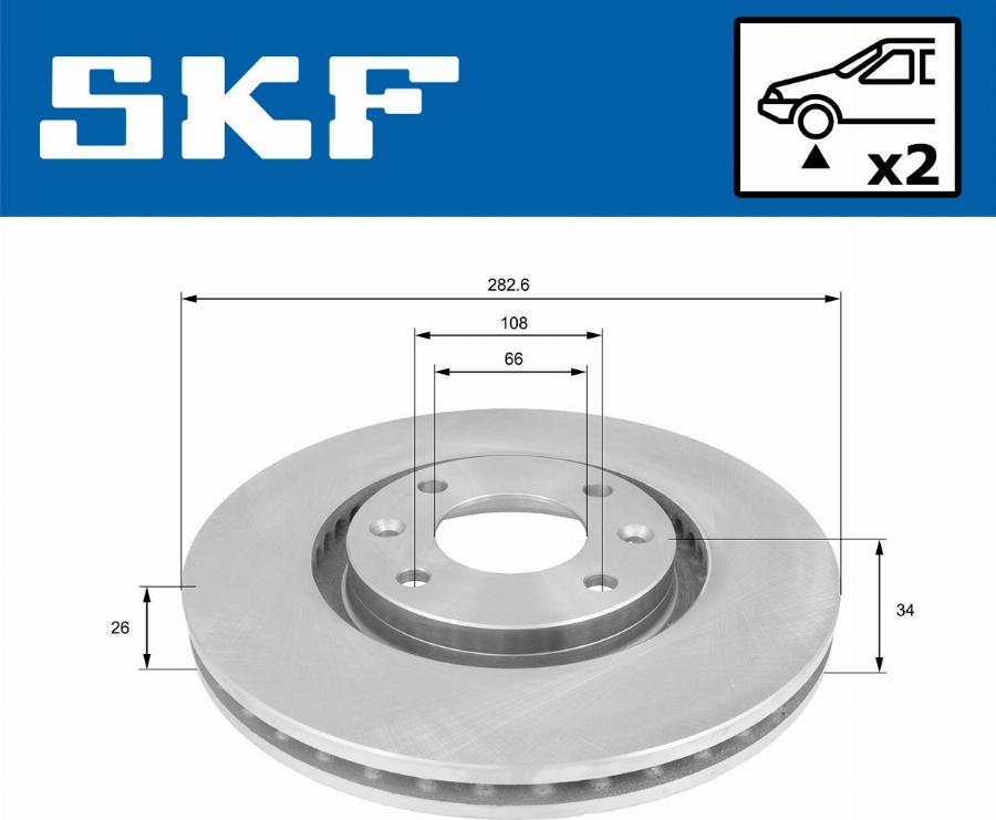 SKF VKBD 80002 V2 - Disque de frein cwaw.fr