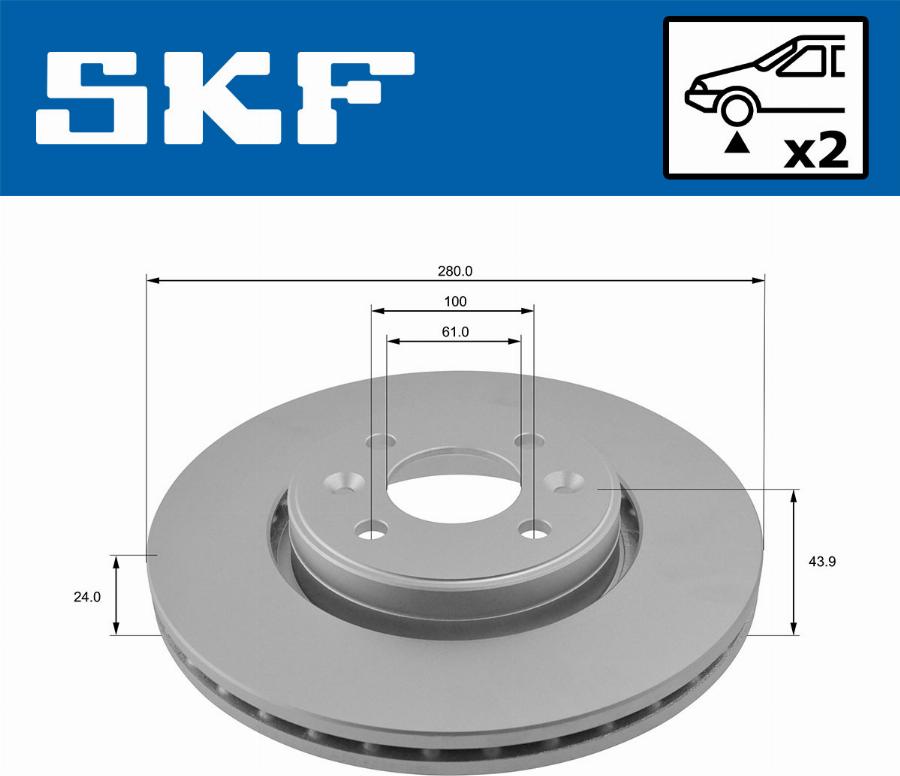 SKF VKBD 80010 V2 - Disque de frein cwaw.fr