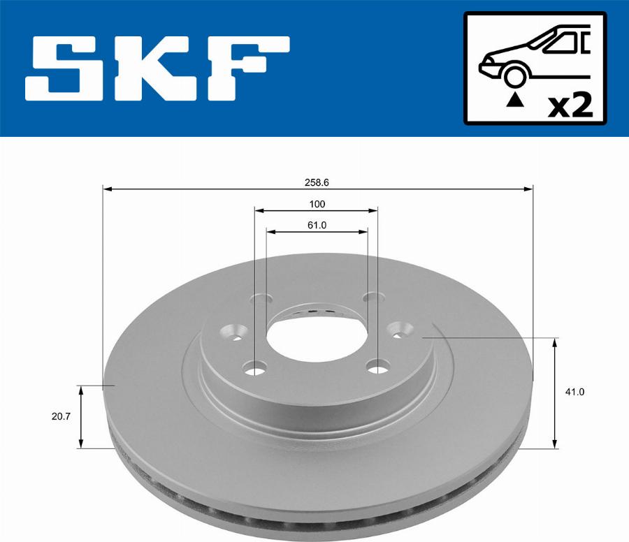 SKF VKBD 80011 V2 - Disque de frein cwaw.fr