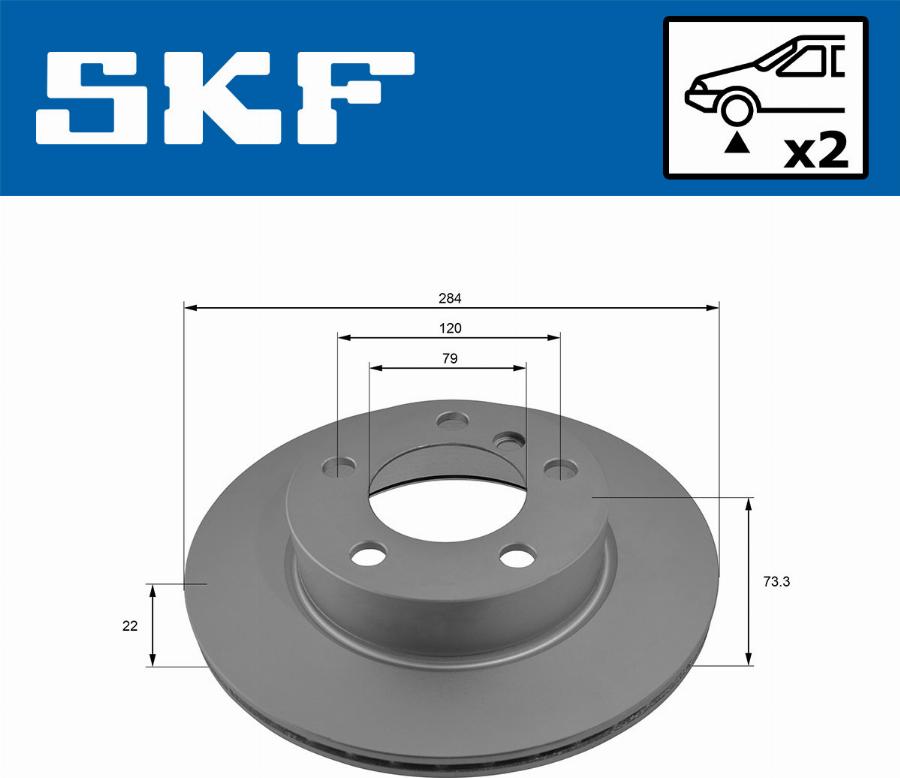 SKF VKBD 80089 V2 - Disque de frein cwaw.fr