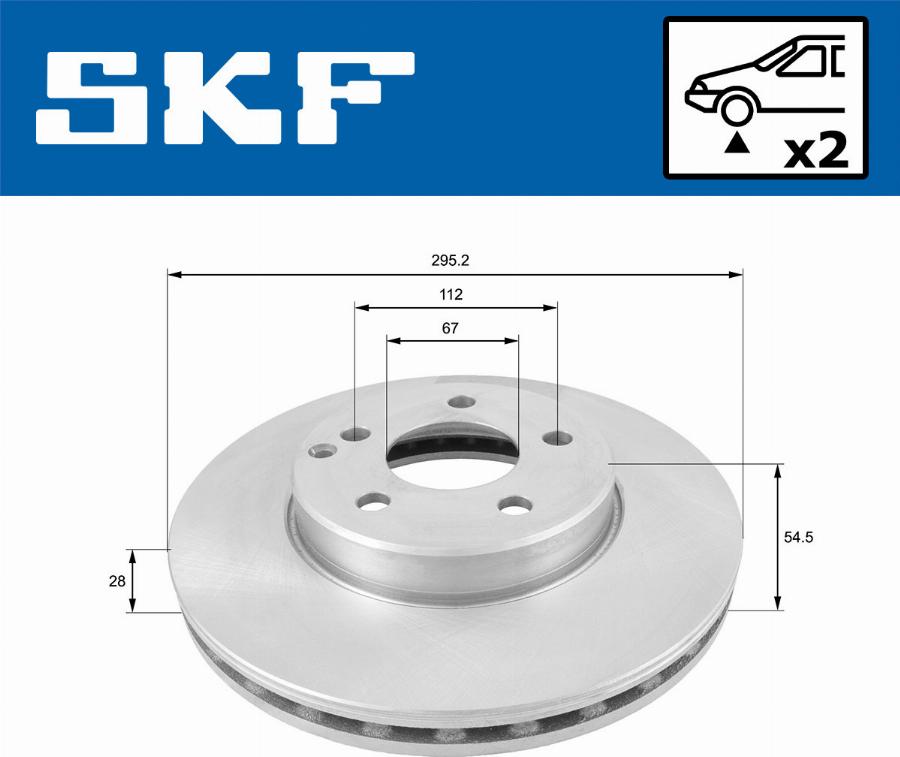 SKF VKBD 80081 V2 - Disque de frein cwaw.fr