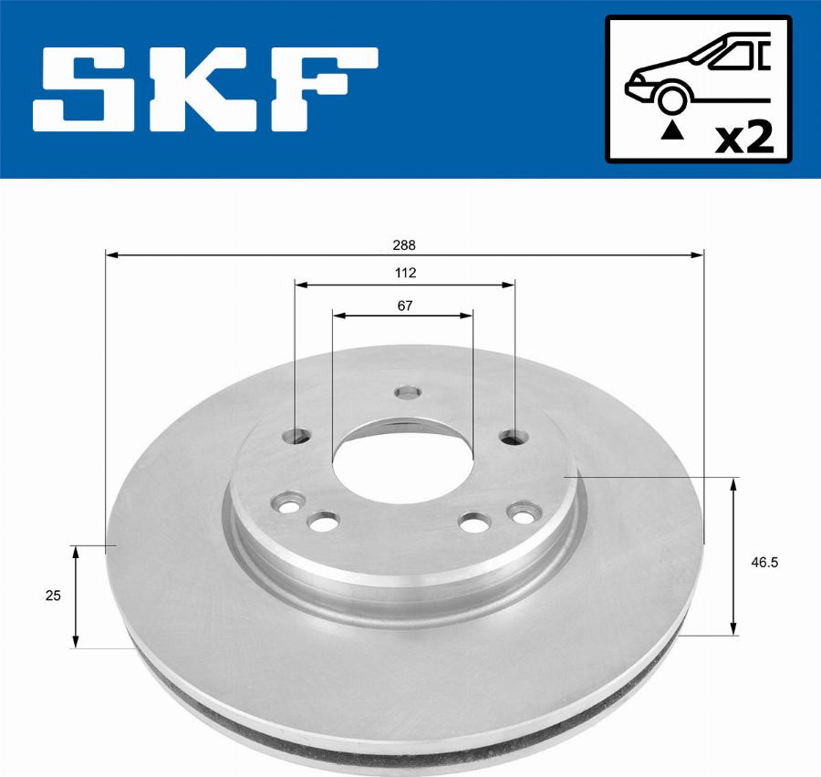 SKF VKBD 80020 V2 - Disque de frein cwaw.fr