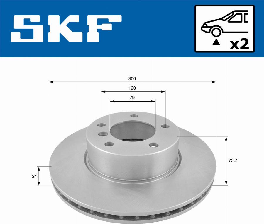 SKF VKBD 80079 V2 - Disque de frein cwaw.fr