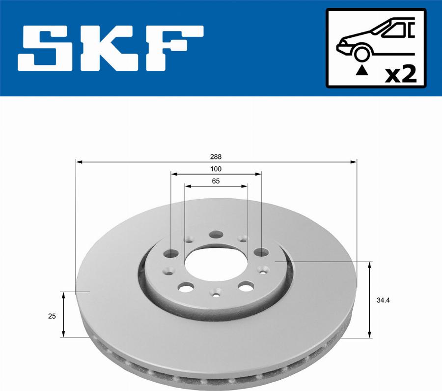 SKF VKBD 80074 V2 - Disque de frein cwaw.fr