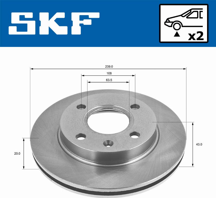 SKF VKBD 80073 V2 - Disque de frein cwaw.fr