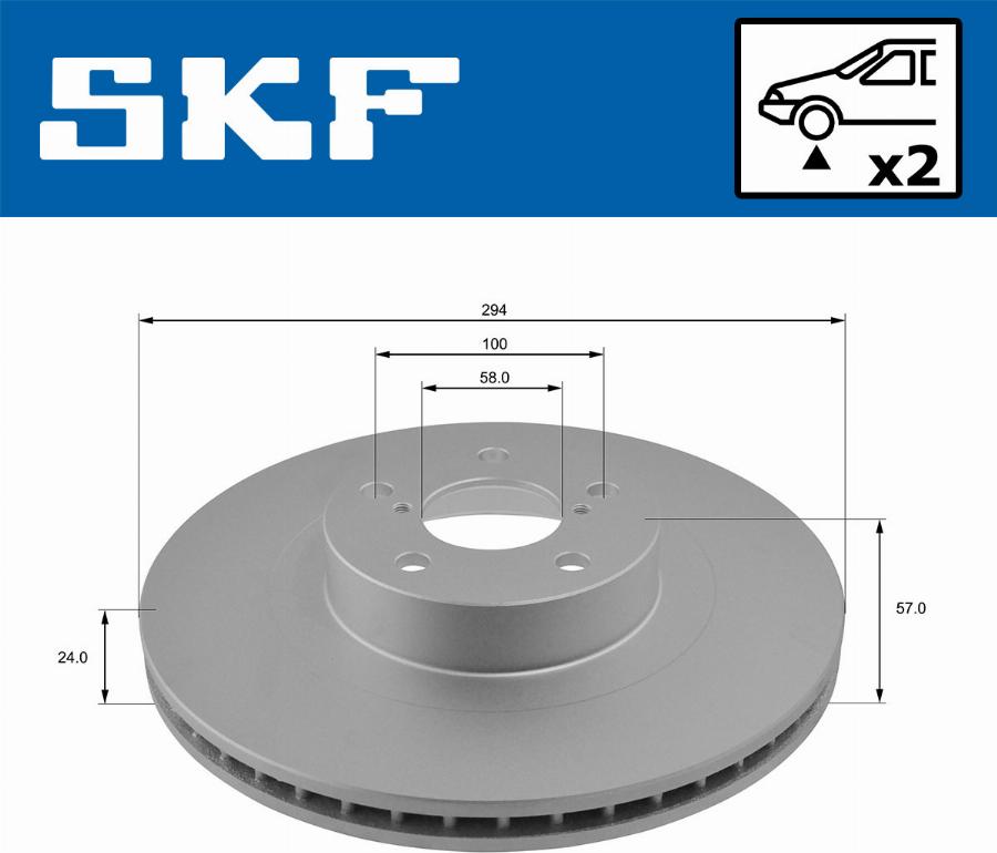 SKF VKBD 80153 V2 - Disque de frein cwaw.fr