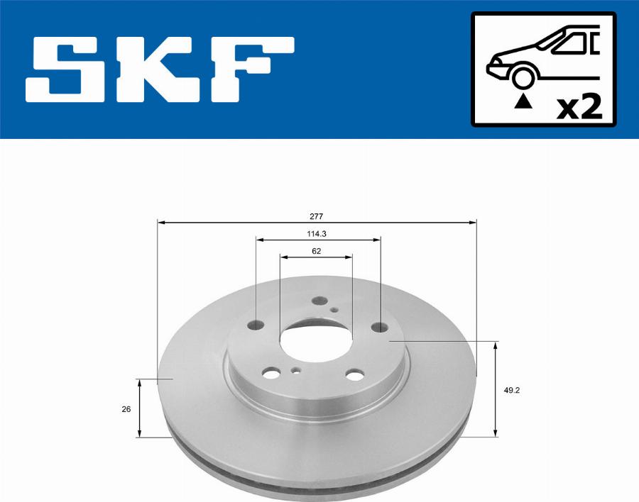 SKF VKBD 80160 V2 - Disque de frein cwaw.fr