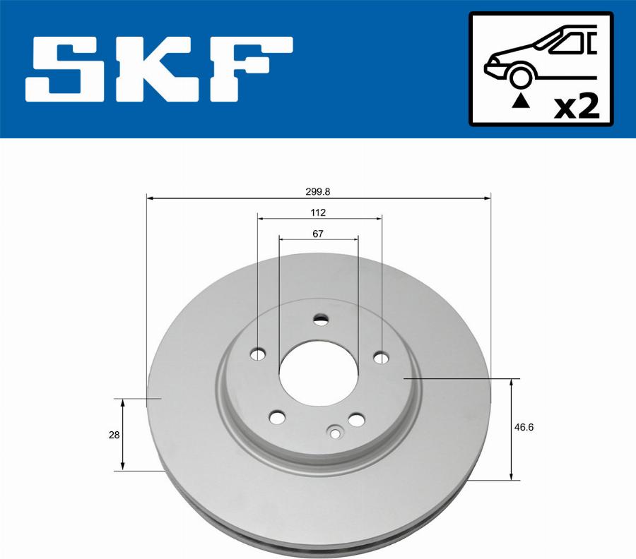 SKF VKBD 80104 V2 - Disque de frein cwaw.fr