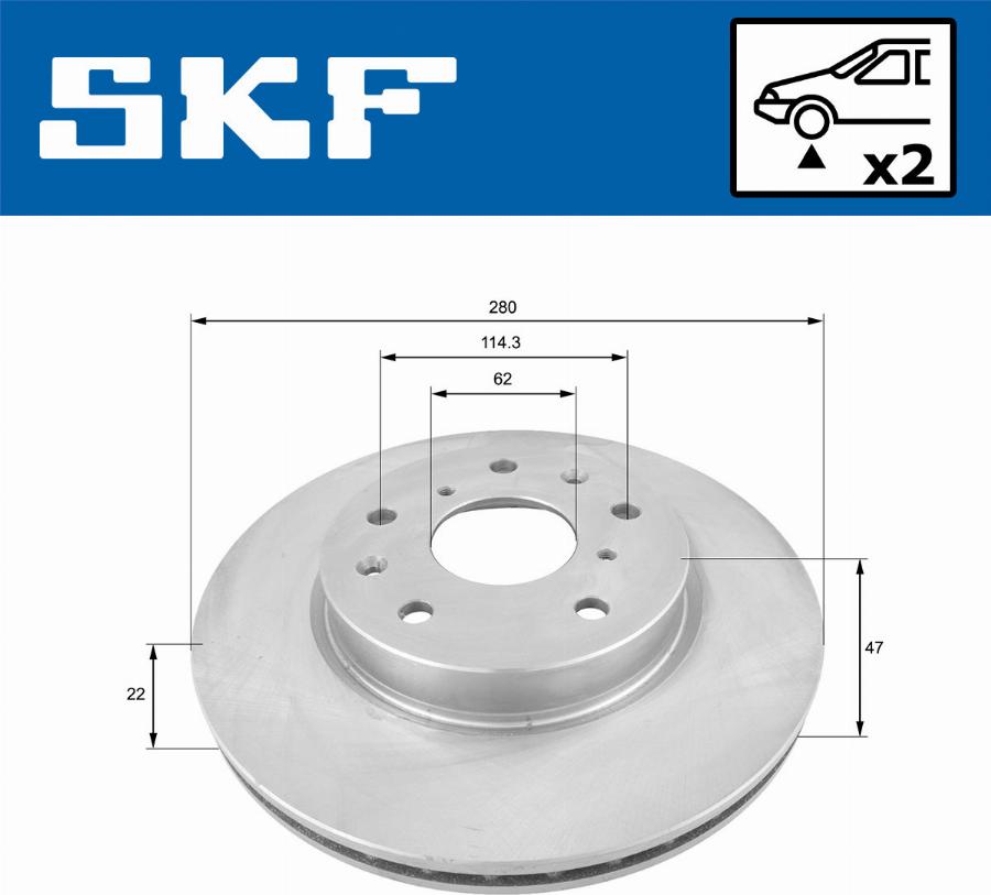 SKF VKBD 80100 V2 - Disque de frein cwaw.fr