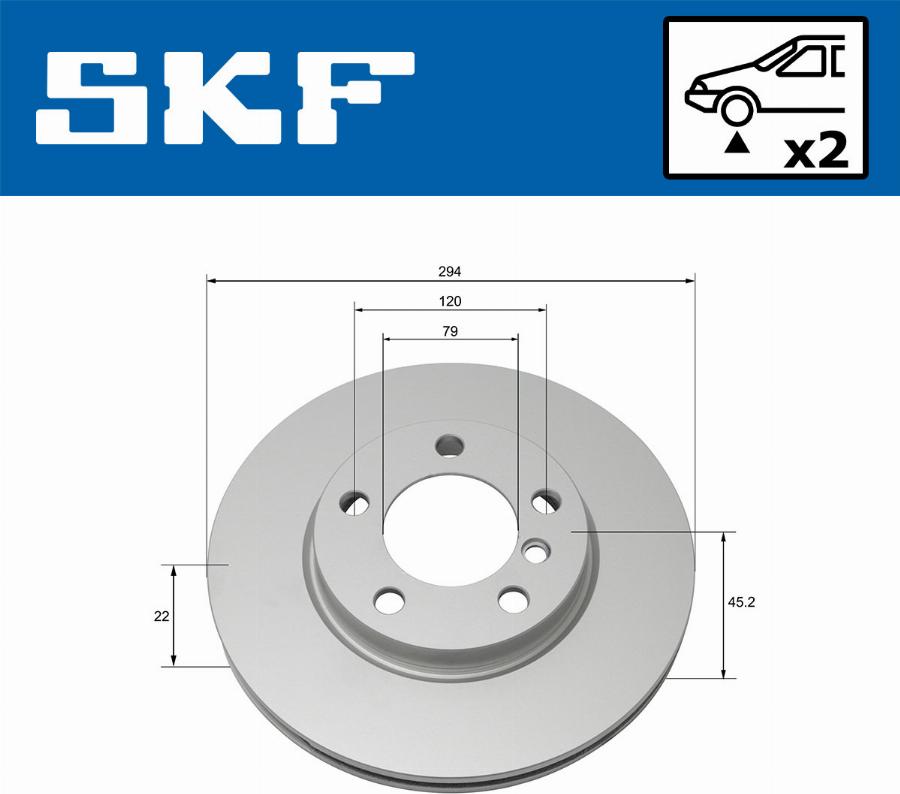 SKF VKBD 80117 V2 - Disque de frein cwaw.fr