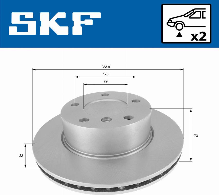 SKF VKBD 80133 V2 - Disque de frein cwaw.fr