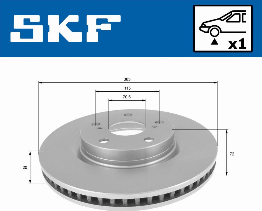 SKF VKBD 80129 V1 - Disque de frein cwaw.fr