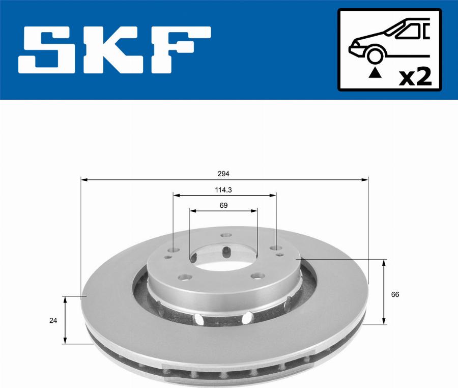 SKF VKBD 80127 V2 - Disque de frein cwaw.fr