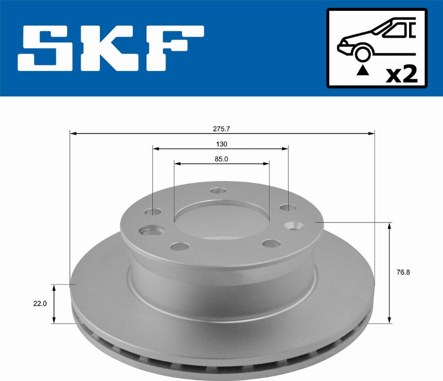 SKF VKBD 80174 V2 - Disque de frein cwaw.fr